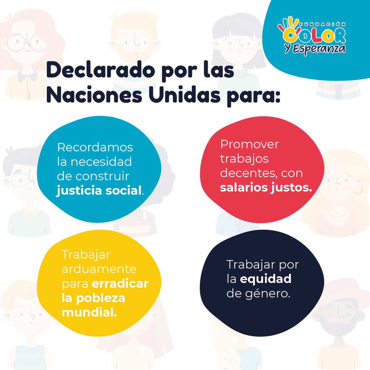 ColorFundacion's tweet photo. @ONU_es #Lajusticiasocial es imprescindible para  desarrollar una sociedad en paz y en armonía.

Desde FUNCOES trabajamos para que niños  y niñas en el #Chocó, crezcan en un entorno de valores de #equidad, #reconocimiento y de #oportunidades, para que cumplan sus proyectos de vida. https://t.co/2ZRCFenL80