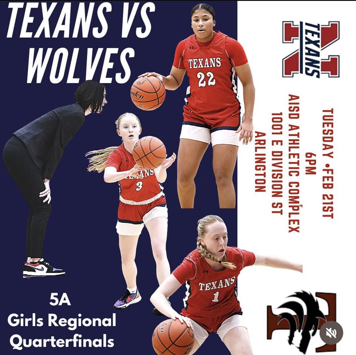 ladytexanbball's tweet photo. Need our 6th man to come through for us again! Come support your Lady Texans tomorrow at 6pm in Arlington for the Regional Quarterfinals! We’ve got an extremely tough task ahead and need your support! Let’s go Lady Texans! #FamilyFirst https://t.co/8WxdFFnpbJ