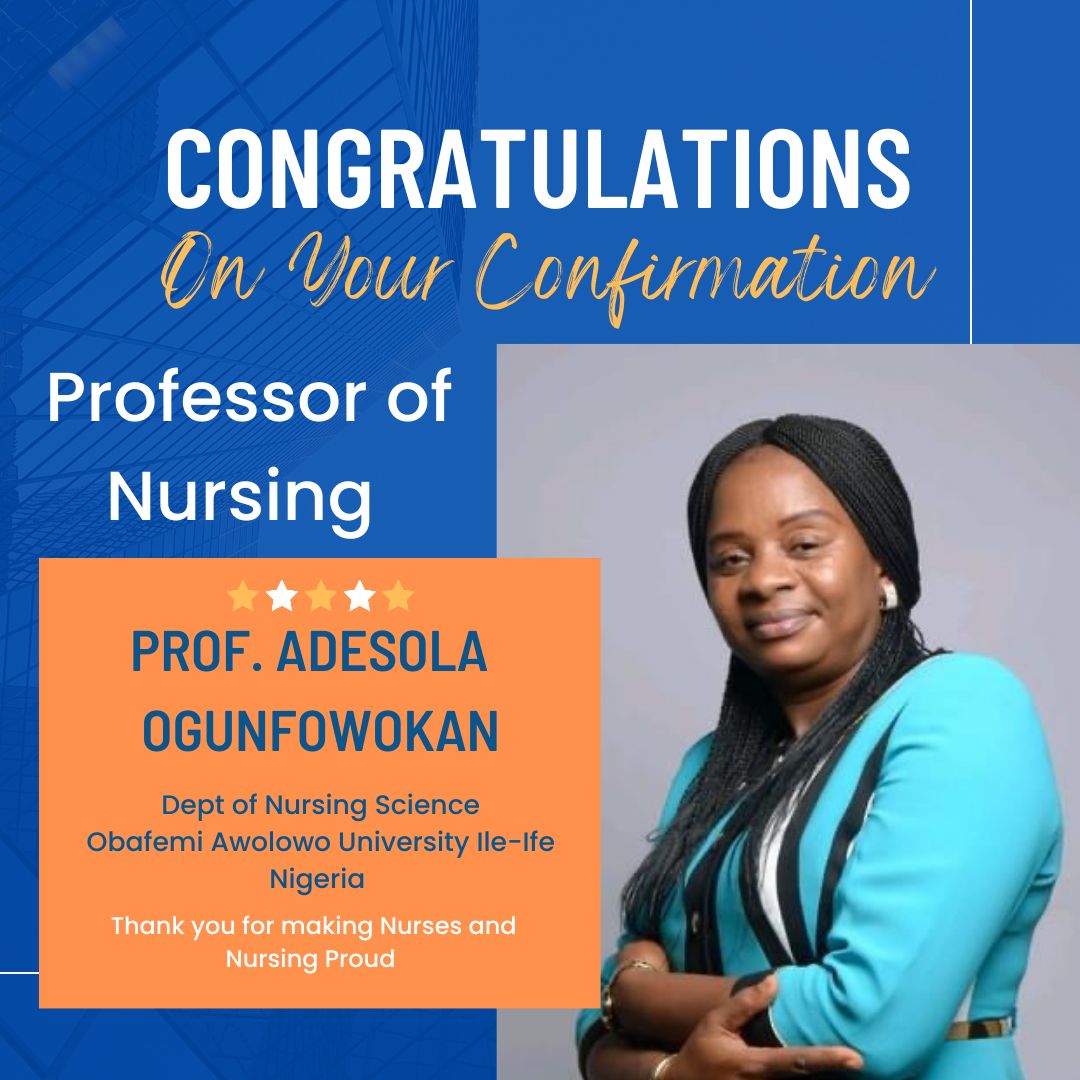 LUTHnurses2020's tweet photo. Congratulations to the latest professor in town! The entire Nursing community is proud of you ma! @Nigeria_NMC @NannmFhi @Nursingworld_Ng @Komus1 https://t.co/ccpbduAFYf