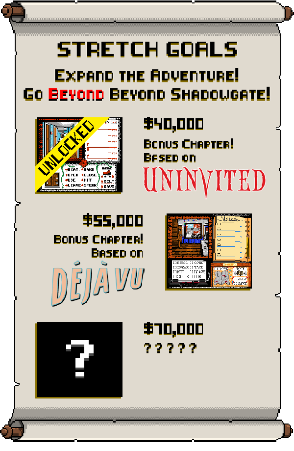 GrahfMetal's tweet photo. Looks like we reached our first stretch goal for our #BeyondShadowgate #KickStarter. 

I guess that means we're taking a trip back to the futu...past...days of future pa...1991. We're going back to '91...or, you know, '86, depending on...

...whatever, let's just have fun

@zojoi https://t.co/E5825UDWIG