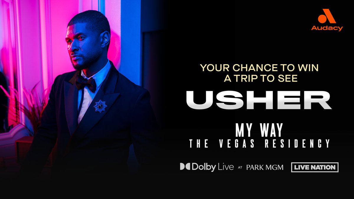 Usher has added new shows to his My Way Vegas Residency this June and October at Dolby Live at Park MGM and we want to send you to Vegas to see him live! 🤩 All the details 👉 audacy.com/957rnb/contest…