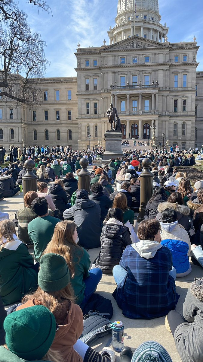 Students from MSU are rising up and demanding their state legislature act on gun violence.