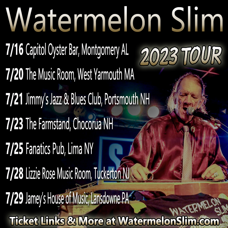 2023 Summer Tour is happening! Keep checking back for new dates.
Ticket links at watermelonslim.com
#blues #bluesmusic #travelingman #watermelonslim