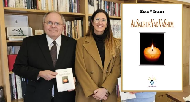 RadioSefarad's tweet photo. @blanca_vic nos presentó "Al salir de #YadVashem" «Yo necesitaba encontrar respuestas, poner palabras a la consternación». Escuchen su análisis del "mal cotidiano" #TikunOlam #Shoá #Holocausto #BCNTLV
🎙️https://t.co/BMgmATNBYY https://t.co/oGkQRpMNdv