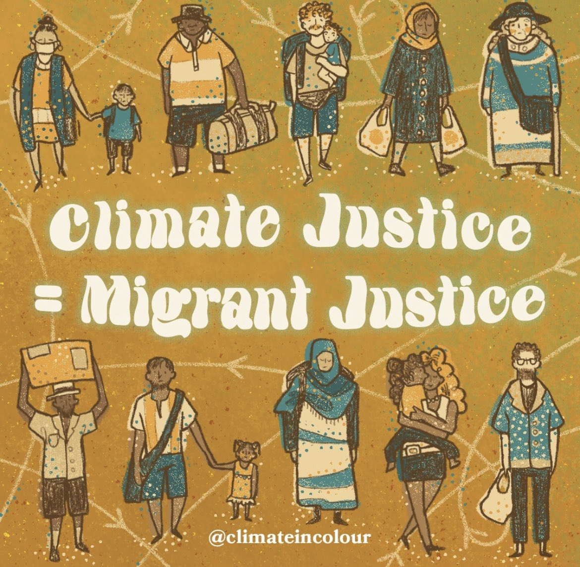 #ClimateJustice #MigrantJustice are intimately related. And common antagonists are capitalism and ethnonationalism.