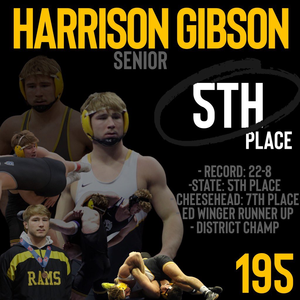 sepwrestling's tweet photo. @HarrisonGibso15 is all horsepower. He was a key leader and genuinely happy guy all season long. As a Senior, he’s been a member of several wrestling and football State Championship teams (4-5?). Thank you Harry! https://t.co/d6KWAP4z23