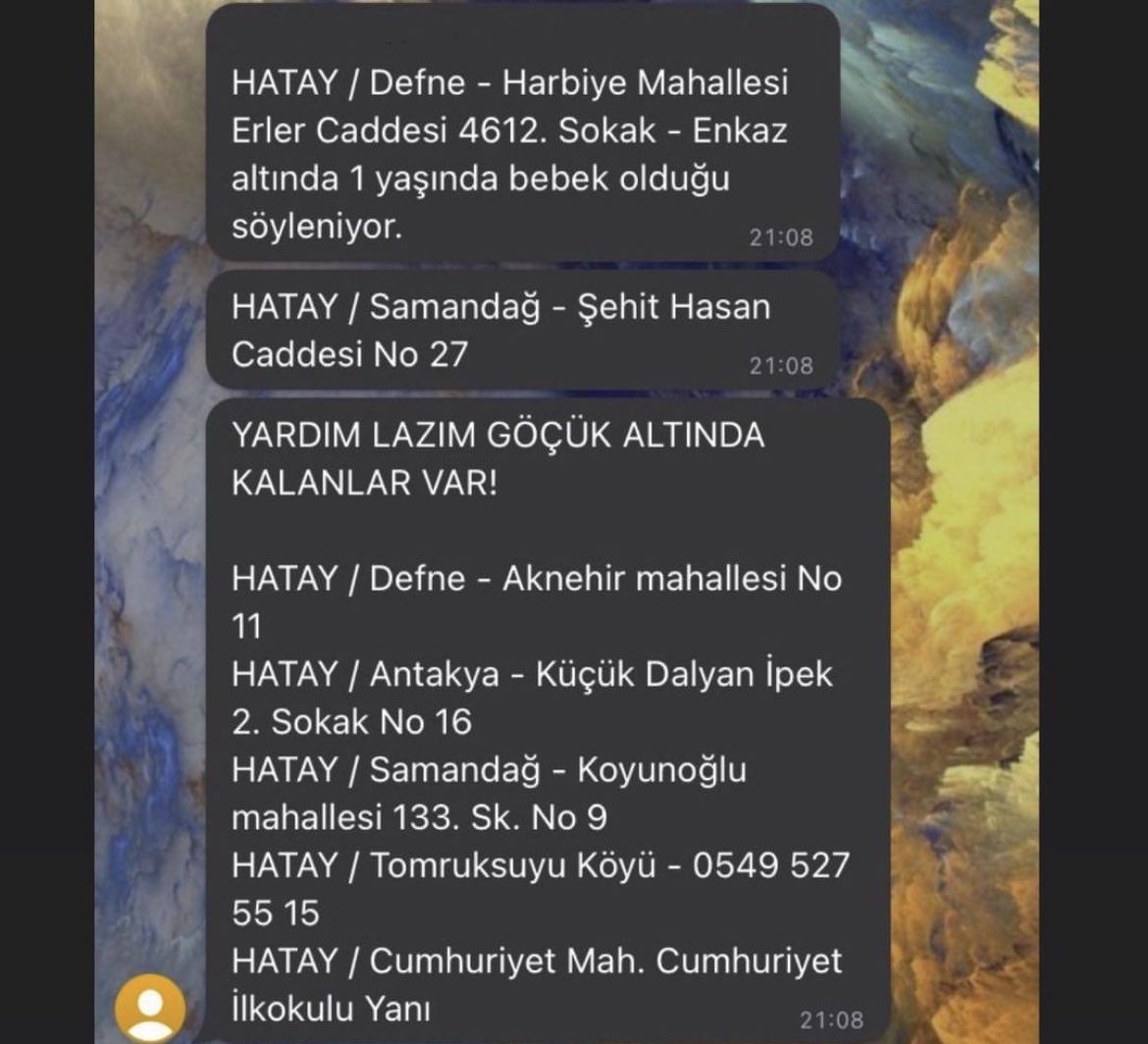 Melloveeeeeeeee's tweet photo. @AFADBaskanlik  @haluklevent @BabalaTv @OguzhanUgur @AFADHatay #DEPREMANI #deprem https://t.co/uUojWfjUiz
