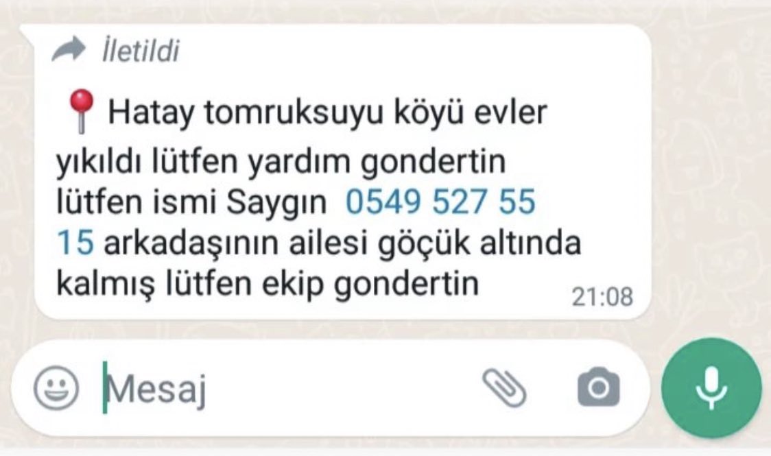 hemsirebey26's tweet photo. Hatay,da 6.4 depremde etkilenen aile var

Hatay tomruksuyu köyü 

#depremoldu #hatay #depremanı #SONDAKIKA https://t.co/P208t9lNJ4