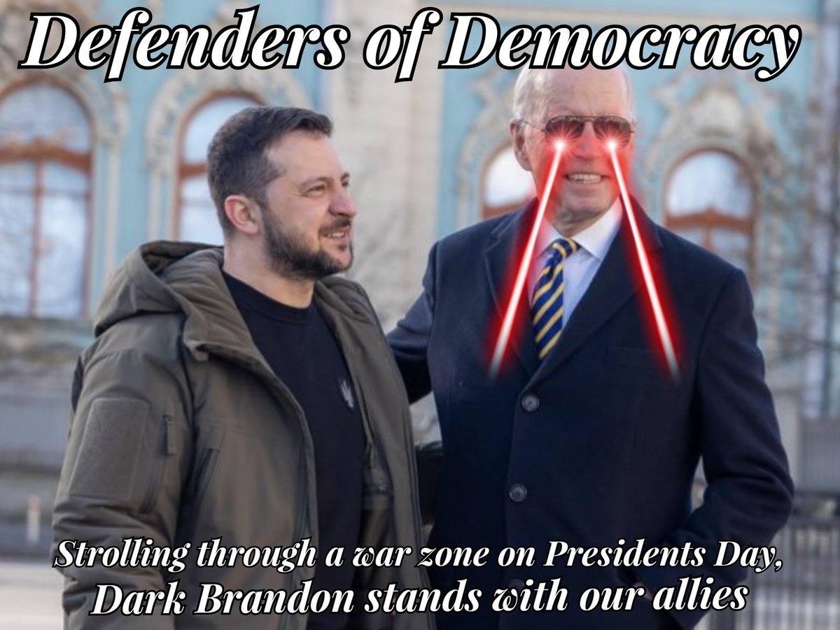 tweetMalena's tweet photo. While Trump &amp; MAGA appeasers acted as Putin's lap dogs &amp; cozied up to just about every Authoritarian/US adversary in the world, 
President Biden fights for democracy and stands strong with our allies!

#HappyPresidentsDay
#DarkBrandon kicks a** on national security
#4MoreIn24 https://t.co/sOZfZR7Xxh