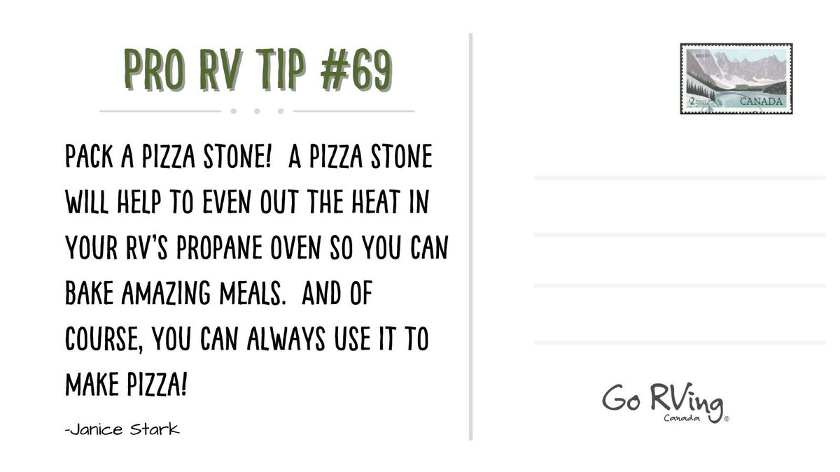 Is anyone else hungry after reading this? Thanks Pro RVer Janice! 

Explore the RV Lifestyle: gorving.ca/explore-rvs/ 

#ProTipTuesday #GoRVingCanada #RVLife #RVLifestyle