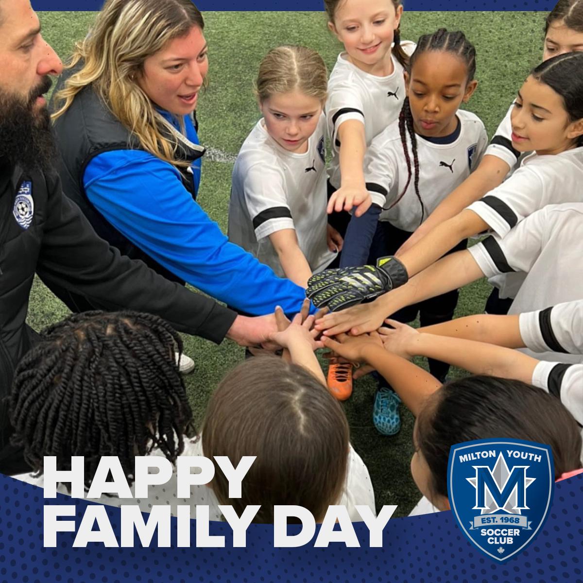 milton_magic's tweet photo. Happy Family Day Everyone! To be a team, you must be a family. Together we succed. #MYSC #MiltonMagic #FamilyDay #MiltonON #OntarioSoccer #CanadaSoccer #YouthSports https://t.co/H8NmEYWfFf