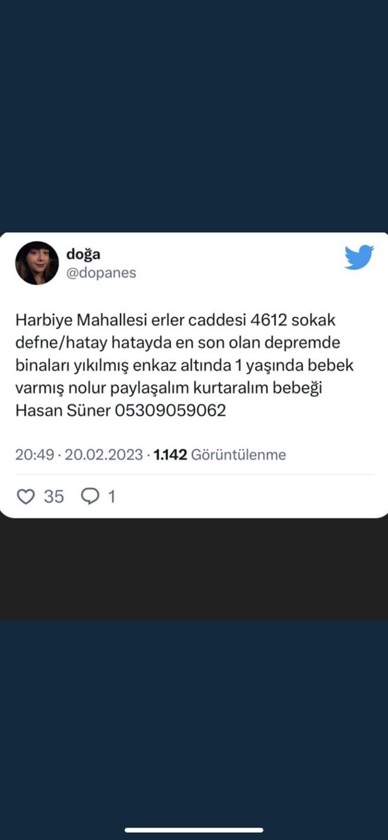 Hatay’da 6.4’lik depremde enkaz altında kalan bebek varmış ! Acil ekip !!! #depremanı #depremoldu #deprem #hatay