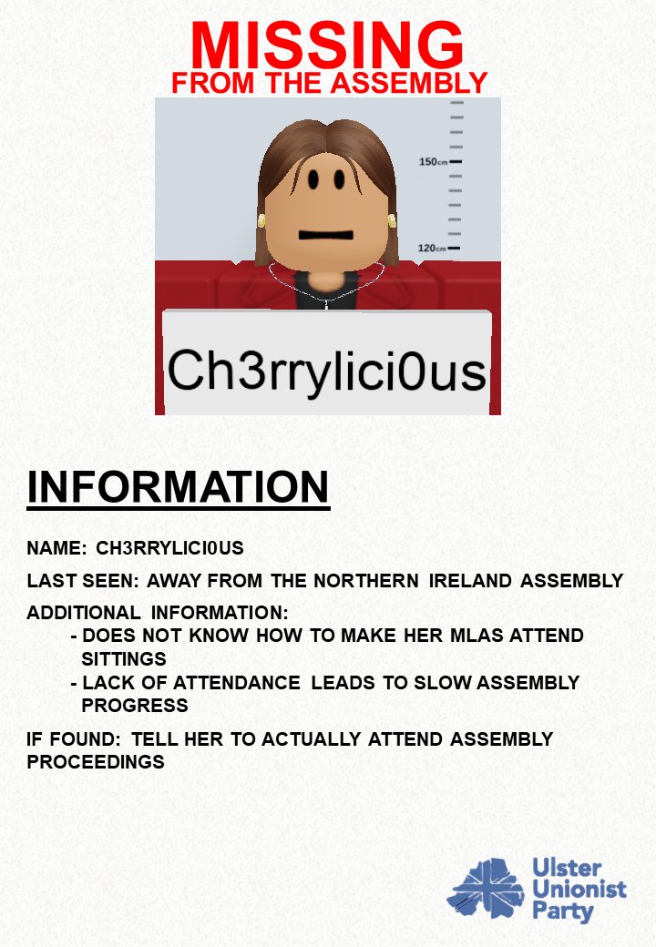 🚨Does anyone know where the Northern Ireland Conservatives Party Leader is, or is she missing like her Shadow Cabinet and MLAs?🚨

Unlike the NI Tories ,The Ulster Unionist Party provided real activity in the assembly last term.

Join us today 👇

discord.com/invite/qYxPYMW…
