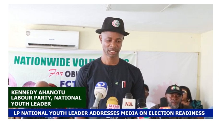 NgLabour's tweet photo. Press Briefing By Prince Kennedy Ahanotu, Ag. National Youth Leader Of Labour Party (LP) During A Pre-Election Press Conference In Abuja On February 19th, 2023

 https://t.co/rHXG7FxZAh https://t.co/JTOAJJbRQV