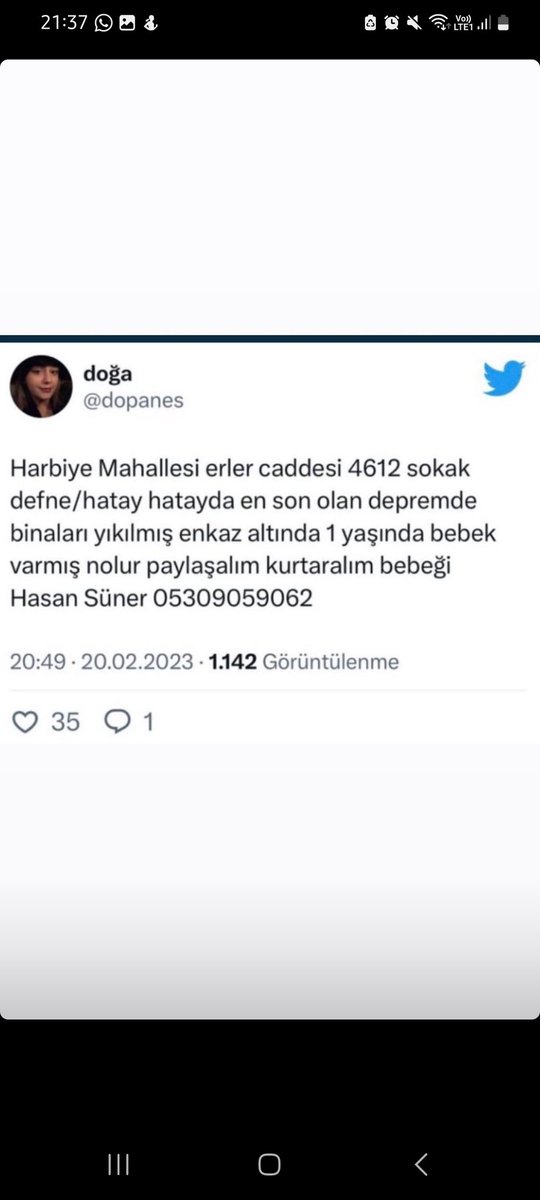 kzybuse's tweet photo. @haluklevent @OguzhanUgur @ProfDemirtas @ahbap @AFAD_Ankara @AFADBaskanlik https://t.co/tGLMsCNVd5