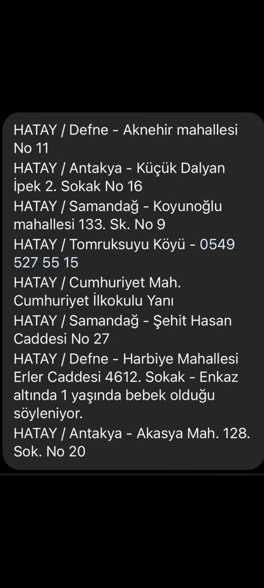 selcantoker's tweet photo. @AFADBaskanlik @HatayBSB @AFADBaskanlik https://t.co/QYIzV5TUot