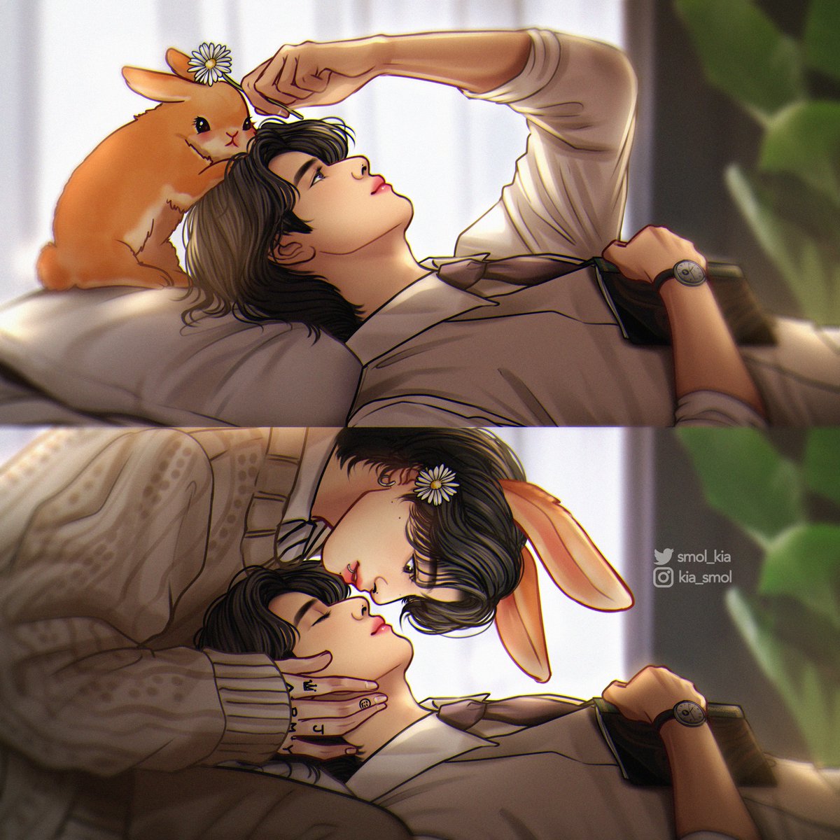 「Flower, flower, flower #taekook 」|기아のイラスト