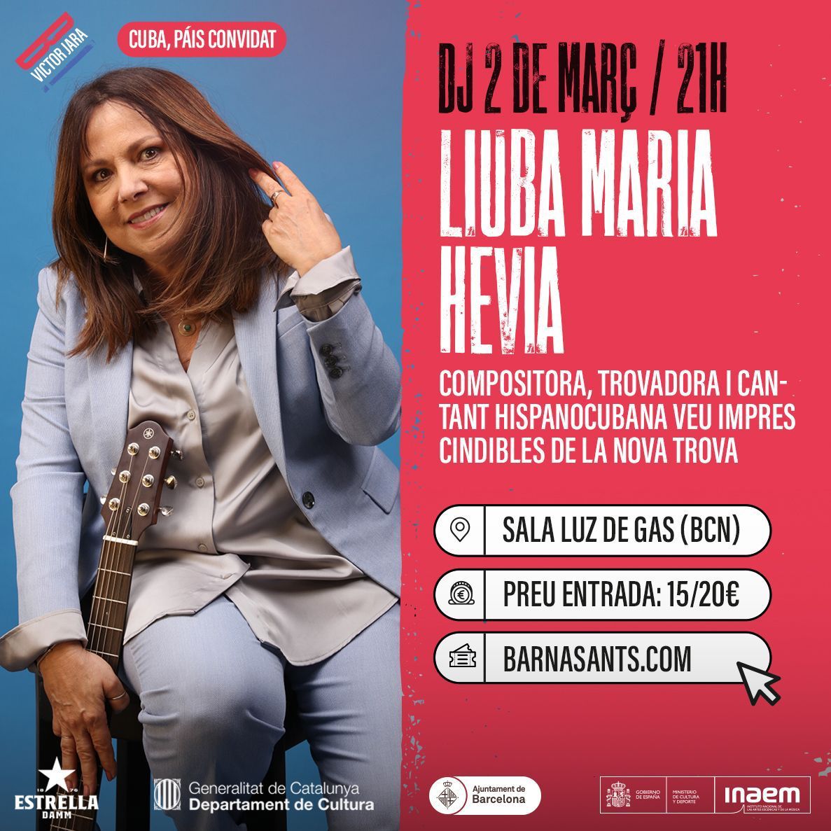 Marta Gómez (@martagomezmusic) on Twitter photo Mi adorada <a href="/LiubaOficial/">Liuba María Hevia</a> regresa a Barcelona… No pierdan la oportunidad se verla; es maravillosa 😍 #Barcelona Mi adorada <a href="/LiubaOficial/">Liuba María Hevia</a> regresa a Barcelona… No pierdan la oportunidad se verla; es maravillosa 😍 #Barcelona