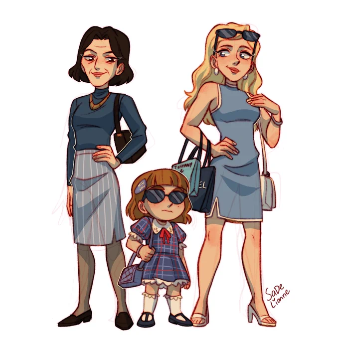 Cleaned up this somewhat old sketches I had, Madison is really close with Tamiko but mainly Taff who is her biggest influence later on stylewise 