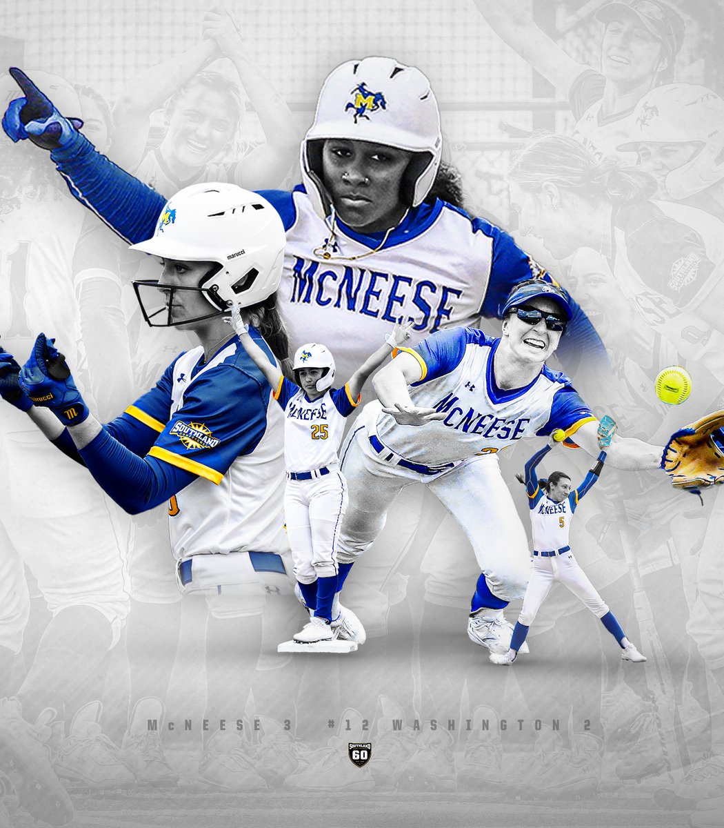 𝗗𝗢𝗪𝗡 𝗚𝗢𝗘𝗦 #𝟭𝟮

McNeese upsets #12 Washington!!!

#SouthlandSoftball x #NCAASoftball