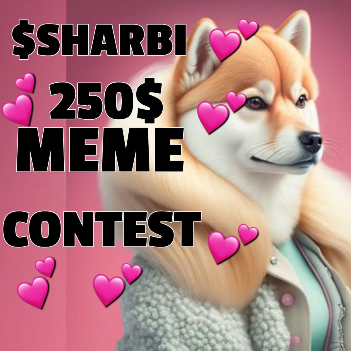 SharbiToken's tweet photo. $SHARBI  250$ #MEMECONTEST 

TO ENTER:

1.FOLLOW 
2. ♥️/RT THIS POST + PINNED POST @SHARBITOKEN
3. TAG 3 FRENS
4. DROP YOUR MEME UNDER INFLUENCER POST
5. POST IN $SHARBI TG TO RAID: https://t.co/ZXmXX6Kn96

1st: 125$ $ETH
2nd: 75$ $ETH
3rd: 50$ $ETH

Be fun original and creative! https://t.co/Dt1V6mMw3x