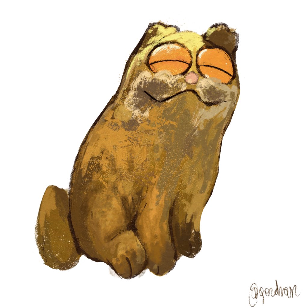 gezdrasz's tweet photo. Well loved garfield https://t.co/HrMJVdabPj
