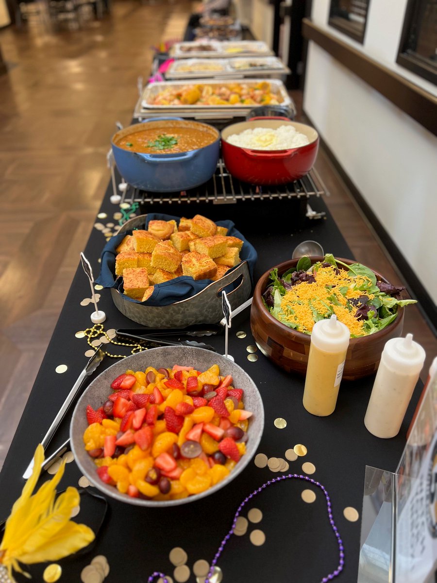 NorthRiverHC's tweet photo. We kicked off our Spring Customer Satisfaction Survey period with a Mardi Gras themed Brunch! Serving a record number of guests, Chef carved Cajun Beef Tenderloin, Shrimp Boil, Gumbo, Bread Pudding and More! https://t.co/xd8RXPGrB7