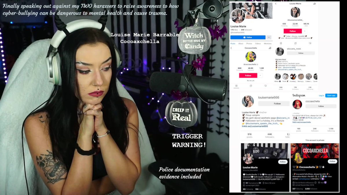 EleshaAliceT's tweet image. No caption is big enough to describe the severity of my YouTube video that I just posted so:

youtu.be/6lYYT3C8jfc
Raising awareness about mental health- speaking out against Louise Marie Barrable / cocoaxchella and how their bullying and harassment has almost cost me my life