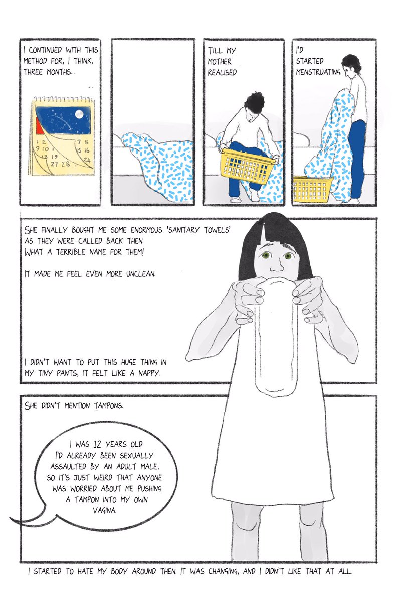 thingsbyuna's tweet photo. I don’t know how many people have seen this mini comic I did, plus it’s in black and white in the book but looks great in colour. Anyway, I think it’s one of my best cartoons. From period to menopause. You can get the book in the UK and US #ourredbook https://t.co/ZYqeiGphFM
