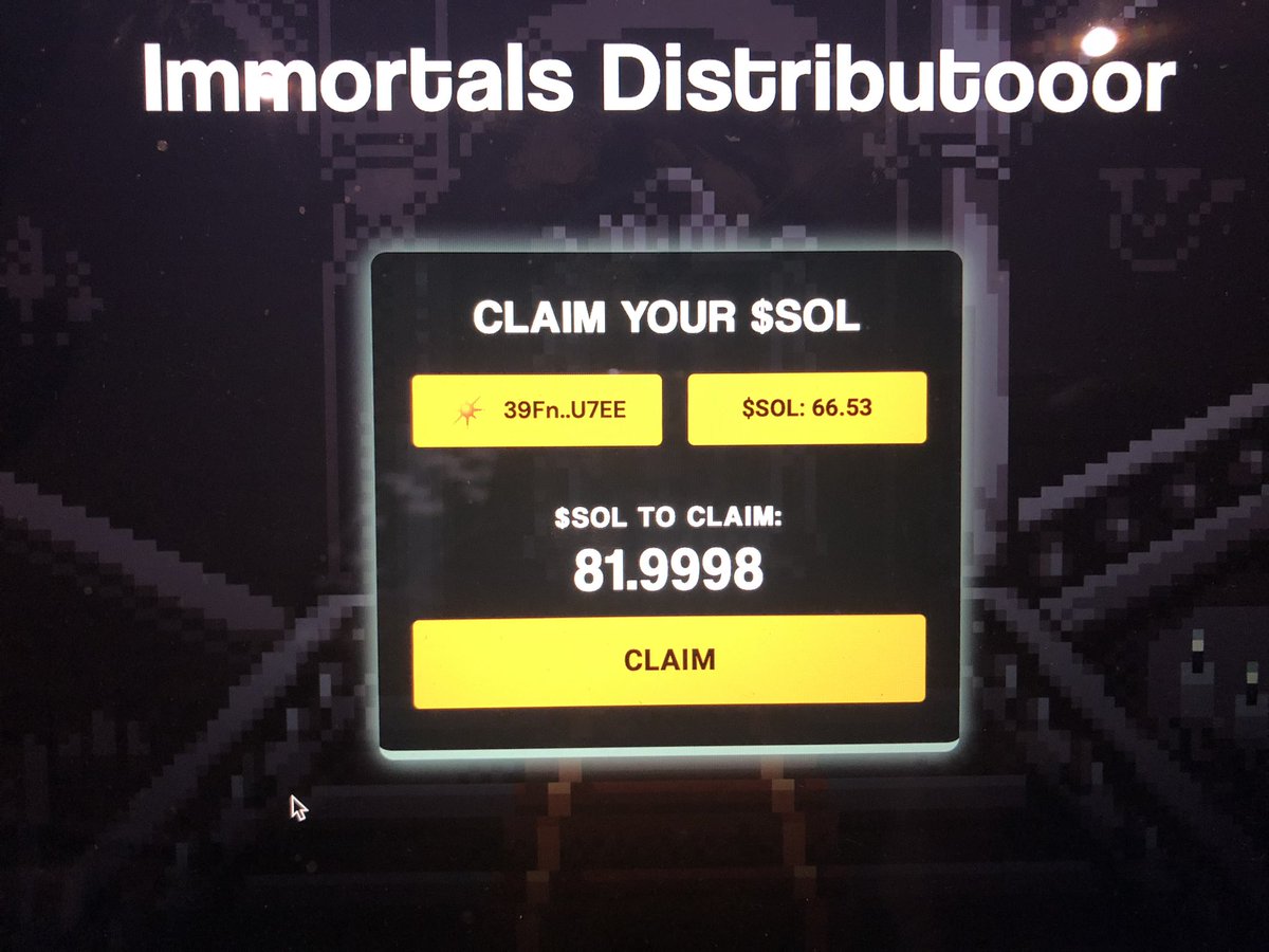 lewSOLnft's tweet photo. Just fucking wow… if you like passive income then what you waiting for get your immortals before you say damn the price is too high 😂 @immortalsSOL https://t.co/GvoeMmvGm8