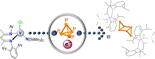 Orgmet_ACS's tweet photo. A Contiguous Tricyclic [P6]2– Framework Spanning Across Two Vanadium(III) Centers (https://t.co/XXZMPp9iQQ). New work in @Orgmet_ACS from @MindiolaGroup. Part of our upcoming Special Issue "Early Transition Metals in Organometallic Chemistry." https://t.co/nYVRIQk3EA