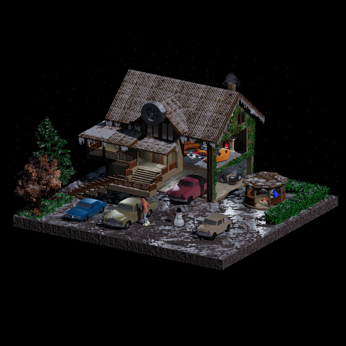 samira_voxelart's tweet photo. 📌📋 🧊Art thread 🏡🏠

I write about the "Dreamy Homes " collection in this tweet.

1_What are "Dreamy Homes"?

I'm designing famous jobs and homes with voxel art. These houses will be designed with specific space of every job to show their atmosphere

continue👇
1/1 https://t.co/4H5EvRcaWl