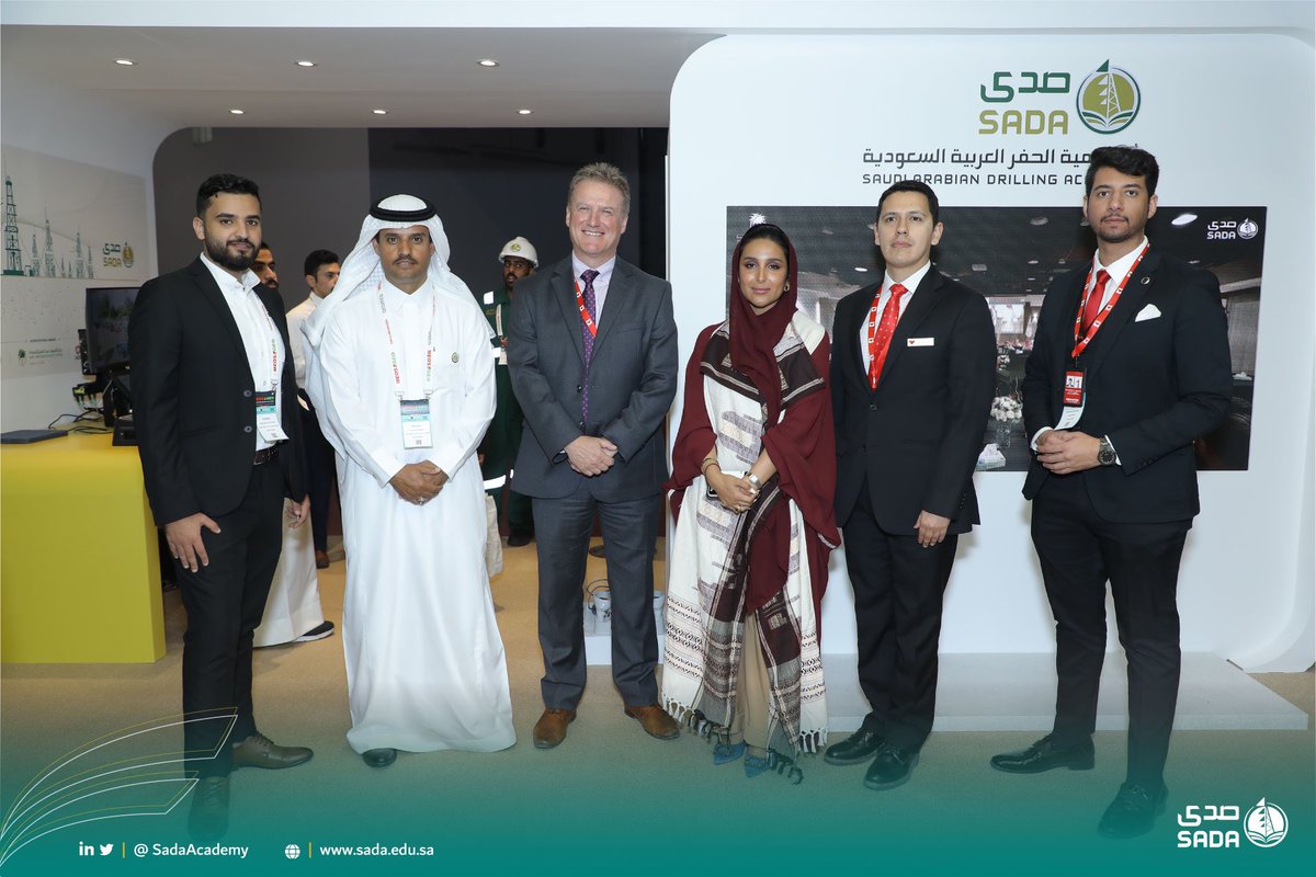 SadaAcademy's tweet photo. We would like to thank #Weatherford General Manager Mr. Andy Briston and his team for visiting our booth at #MEOSGEO 2023 https://t.co/9sOv1KqDsx