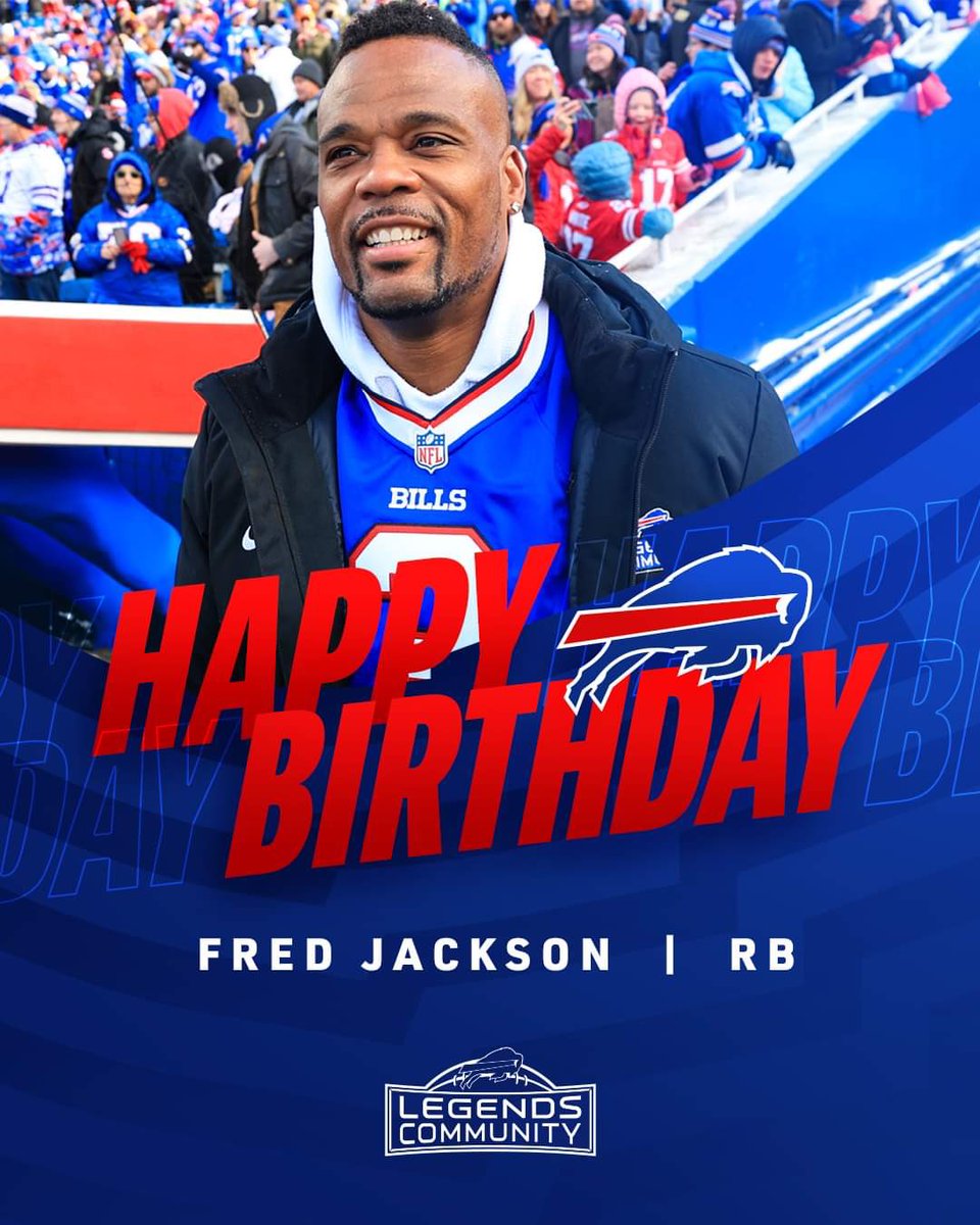 Freddy J, have a day!🎂🥳

#BillsMafia | <a href="/Fred22Jackson/">Fred Jackson</a>