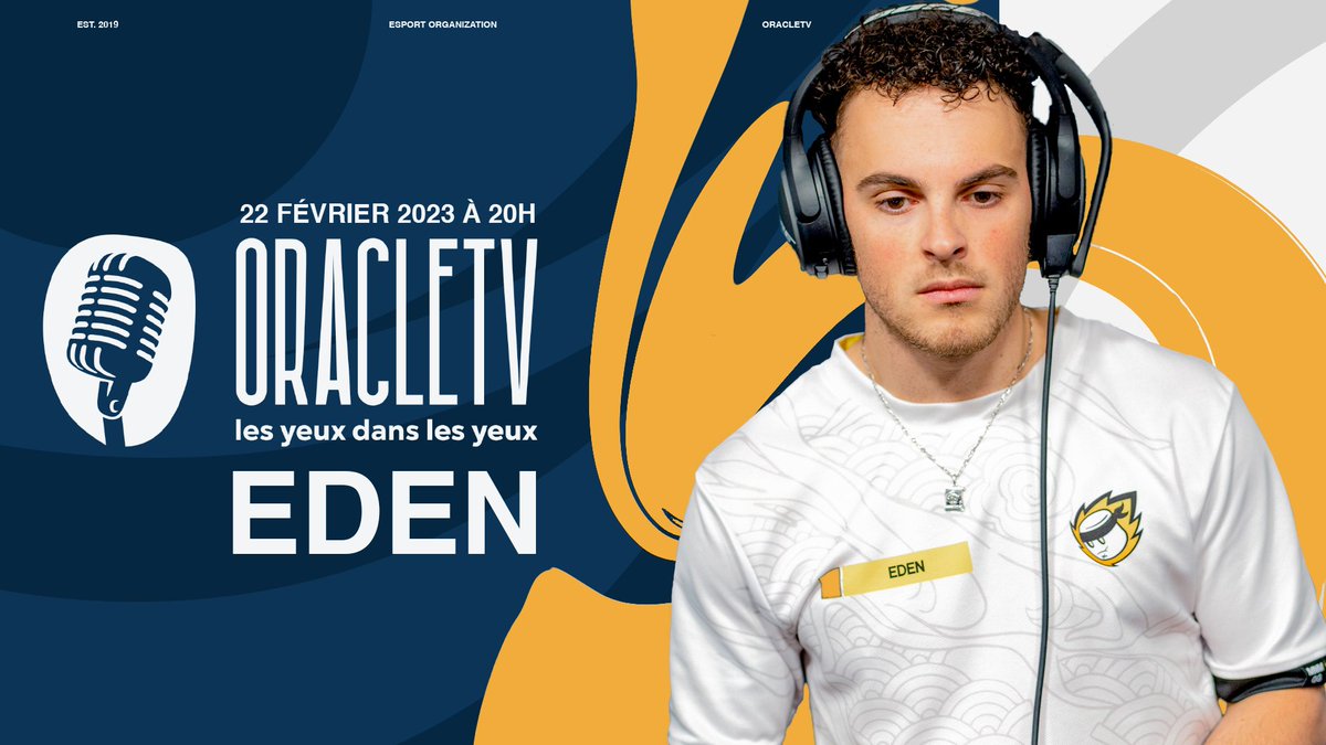 🎙️ #OnLive | #LesYeuxDansLesYeux

Pour cette nouvelle émission <a href="/Sellycats/">Selly</a> reçoit @EdenR6S , coach R6S chez <a href="/MNMGaming/">MNM Gaming</a> , qui revient tout juste du Six Invitational à Montréal

À mercredi pour une interview les Yeux dans les Yeux !

➡️ twitch.tv/oracle__tv
⏰ 22/02 à 20h