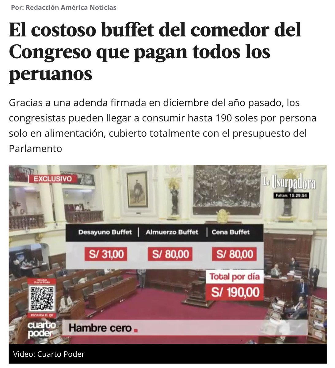 GloriaMonteneg's tweet photo. .@congresoperu Qué vergüenza. A peor gestión más privilegios! 🤦🏻‍♀️ ¡Qué ejemplo dan a los trabajadores del país! ¿Saben cuánto ganan? ¿Cuánto reciben de viáticos? https://t.co/7bWHD6v3Df