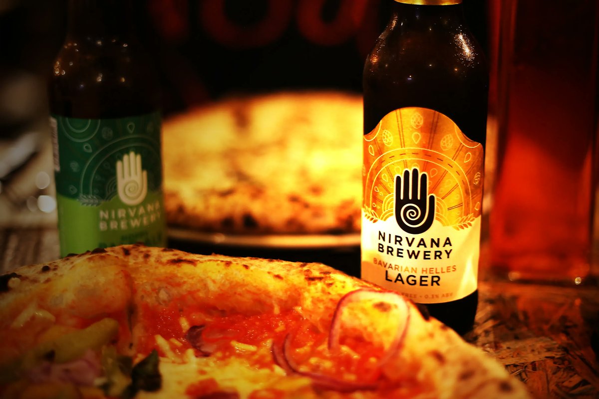 NirvanaBeerCo's tweet photo. Another Monday? Not only are our drinks alcohol-free, but with just 66 calories in a bottle of our crisp, delicious lager, you can feel better when tucking into that pizza π π€€
#lager #nirvanabeer #londonbrewery #brewery #alcoholfree #alcoholfreelifestyle #noalcohol https://t.co/18YyWbTmxv