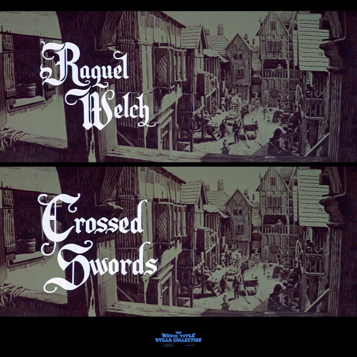Raquel Welch (1940 – 2023)

CROSSED SWORDS (1977) title sequence
annyas.com/screenshots/up… #TitleSequence #RaquelWelch 

Title design: National Screen Service Ltd.

Directed by: Richard Fleischer
Starring: Oliver Reed, Raquel Welch, Ernest Borgnine, George C. Scott, Charlton Heston