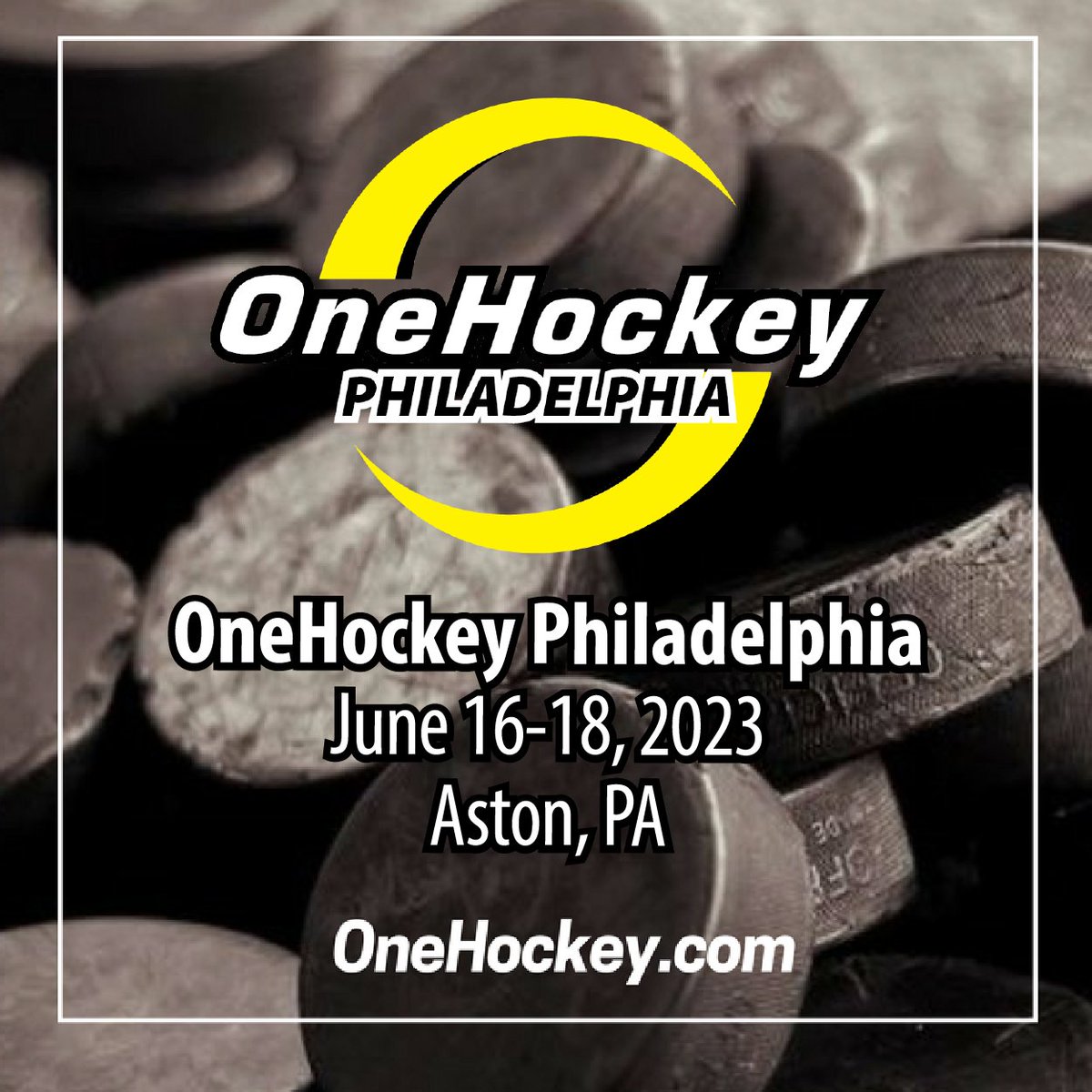 OneHockey Philadelphia
June 16-18, 2023
3100 W. Duttons Mill Rd. Aston, PA 19014
8U ('15 &amp; '16), 10U ('13 &amp; '14), 12U ('11 &amp; '12), 13U ('10),
14U ('09), 16U ('07 &amp; '08), 18U ('05 &amp; '06)
3 x 14 min periods 
4 Games Min
aston-summer.onehockey.com/?utm_campaign=…
#onehockey #hockey #hockeylife