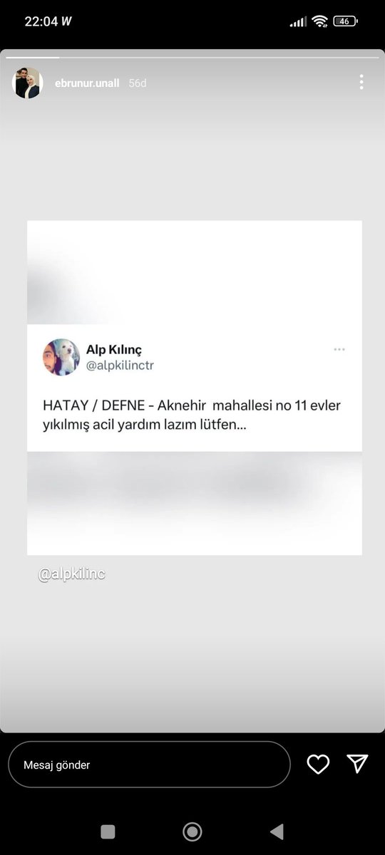 Efsan8113's tweet photo. @AFADBaskanlik 
@ahbap 
@BabalaTv 
@haluklevent 
@OguzhanUgur 
@Kizilay https://t.co/sXMI6R3bTW