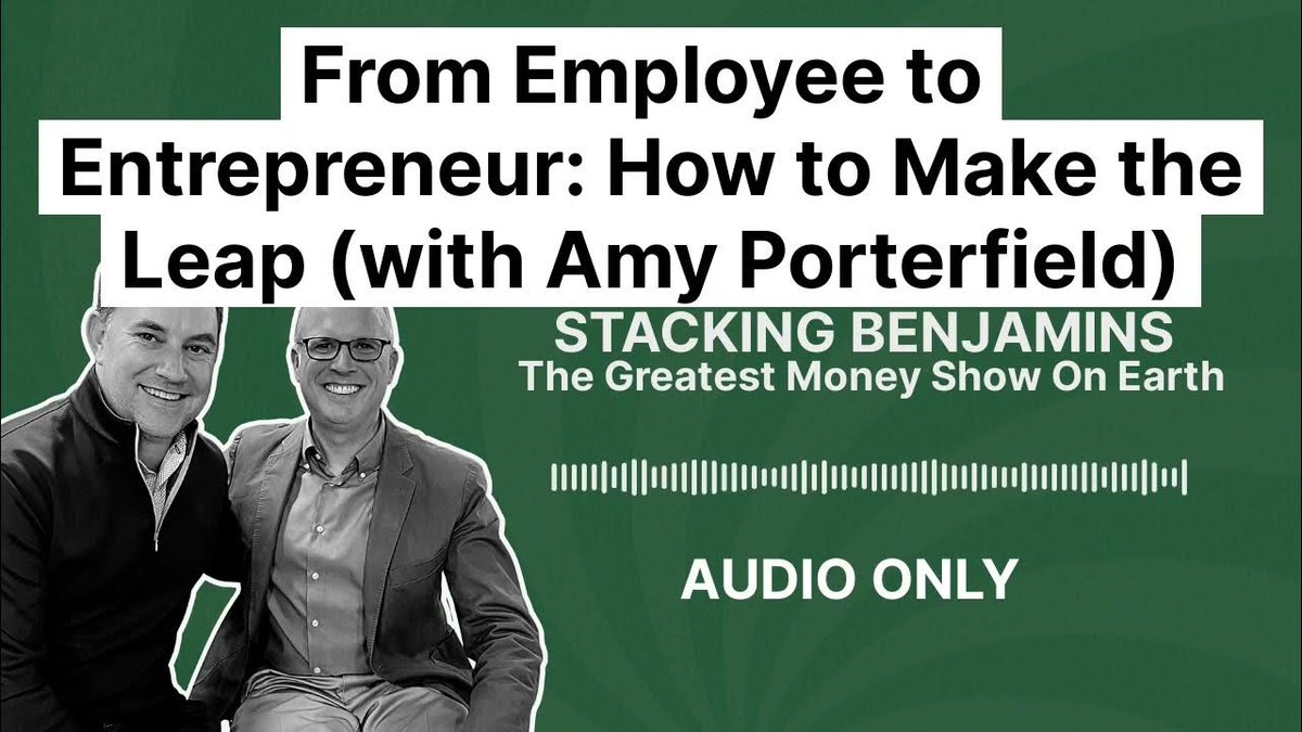 From Employee to Entrepreneur: How to Make the Leap (with Amy Porterfield) dlvr.it/SjjrCY | Stacking Benjamins @SBenjaminsCast @AverageJoeMoney #StackingBenjamins @notthefakeOG @AmyPorterfield #TwoWeeksNotice #AmyPorterfield #Employee #MakingtheLeap #Entrepreneur