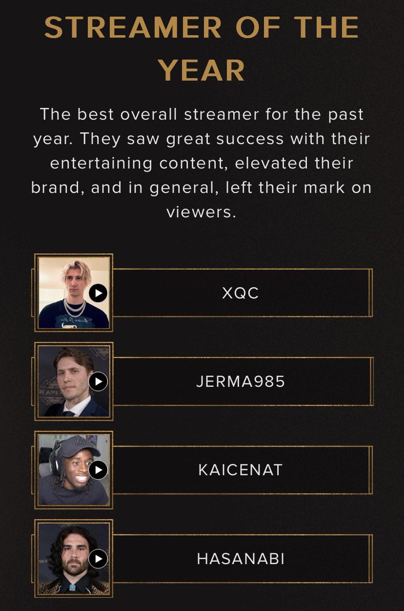YourNEWS🩸 on Twitter "BREAKING THE FINAL NOMINEES HAVE BEEN RELEASED