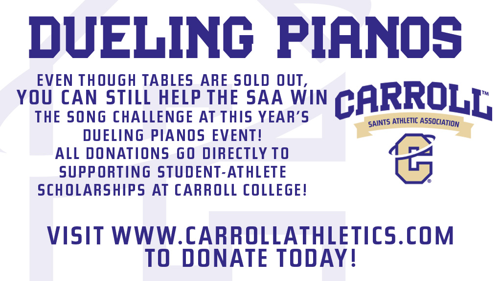 CCSaints's tweet photo. DUELING PIANOS!
Tables for this year's Dueling Pianos fundraiser are sold out, BUT you can still make an impact!
Click the link below to help the SAA win this year's song request challenge!
LINK TO DONATE: https://t.co/VwvxPsNsvC
#MarchOn https://t.co/CmBQxvaQw8