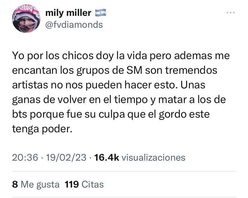parkoookie's tweet photo. Que alguien le saque a bt5 de la boca a esta enferma https://t.co/z3cCd1e847