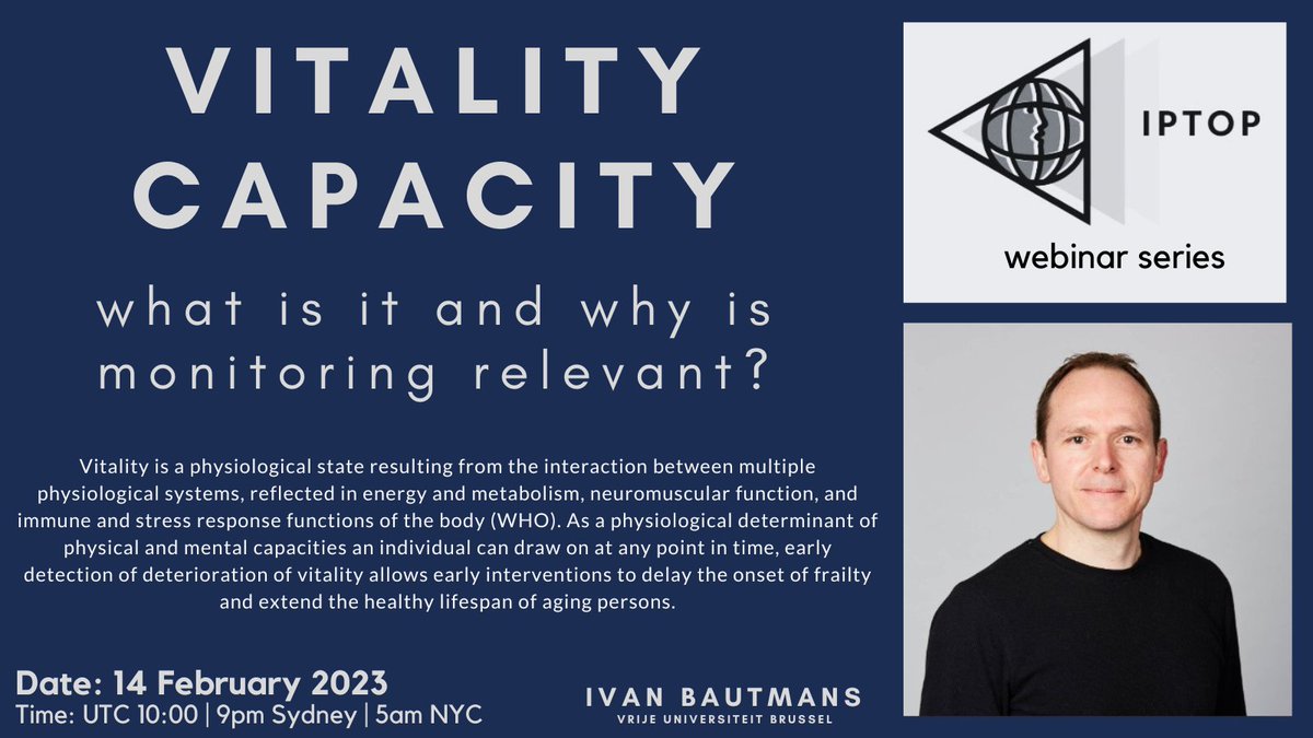 IPTOP (@iptopphysio) on Twitter photo Did you miss the IPTOP webinar with <a href="/IvanBautmans/">Ivan Bautmans</a>?
It is now live on our YouTube channel for you to watch any time and at your leisure!
youtu.be/VvjuS-zWZLw Did you miss the IPTOP webinar with <a href="/IvanBautmans/">Ivan Bautmans</a>?
It is now live on our YouTube channel for you to watch any time and at your leisure!
youtu.be/VvjuS-zWZLw
