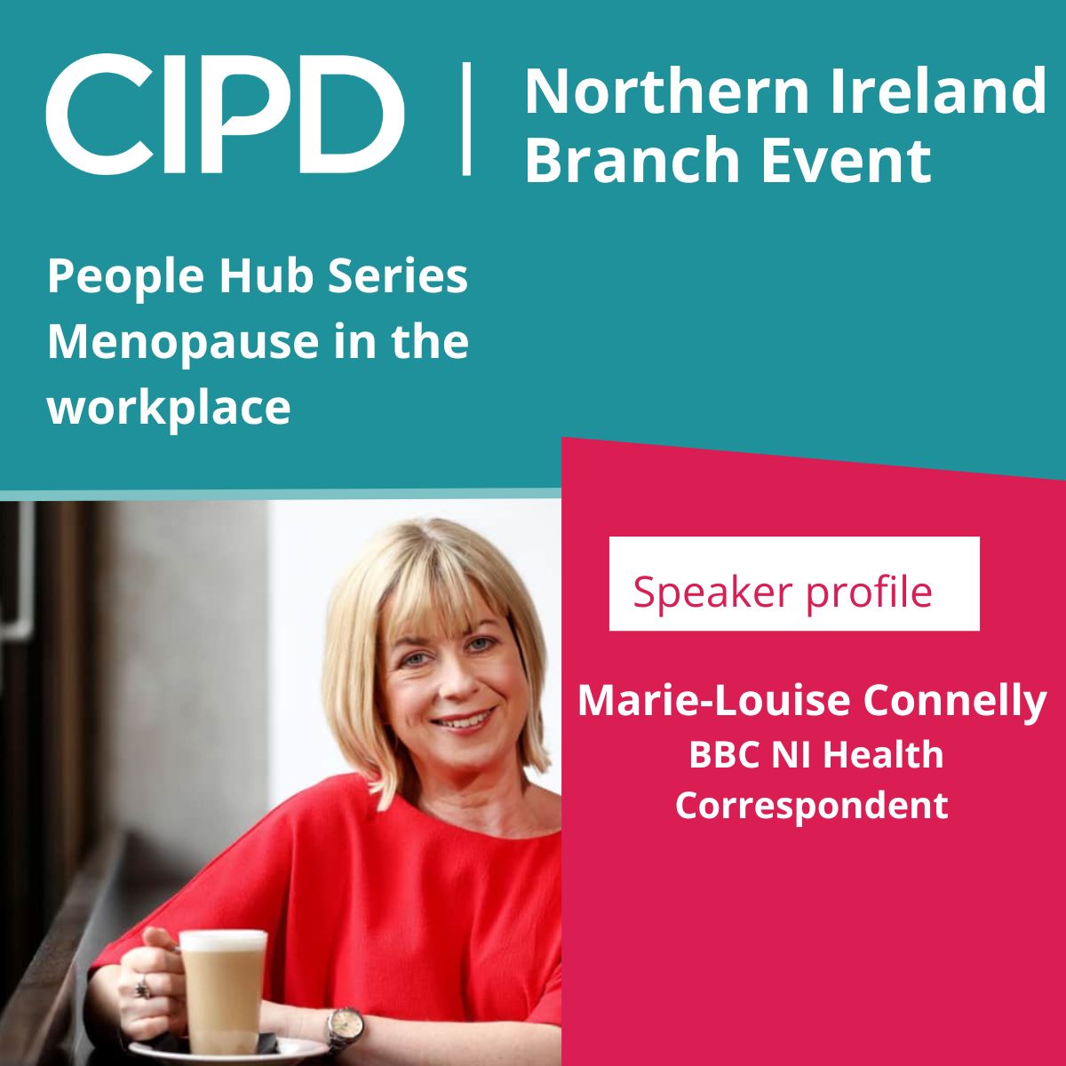 cipdnibranch's tweet photo. Marie-Louise Connelly is BBC NI’s Health Correspondent &amp; will be joining our panel of speakers tomorrow! 

Join us at 12:30pm to hear what Marie-Louise has to say regarding menopause in the workplace!

https://t.co/HTTWOYo2y3 https://t.co/kXkxZi7gAr