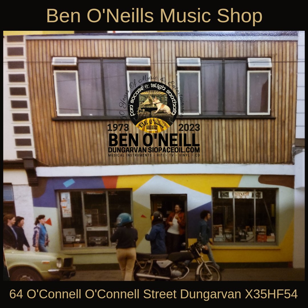 BenONeillRecord's tweet photo. #BenONeillMusicShop #50yearsofmusic O'Connell Street Dungarvan #HomeEntertainment #Vinyl #CD #Tapes https://t.co/lAvbNWSEZB