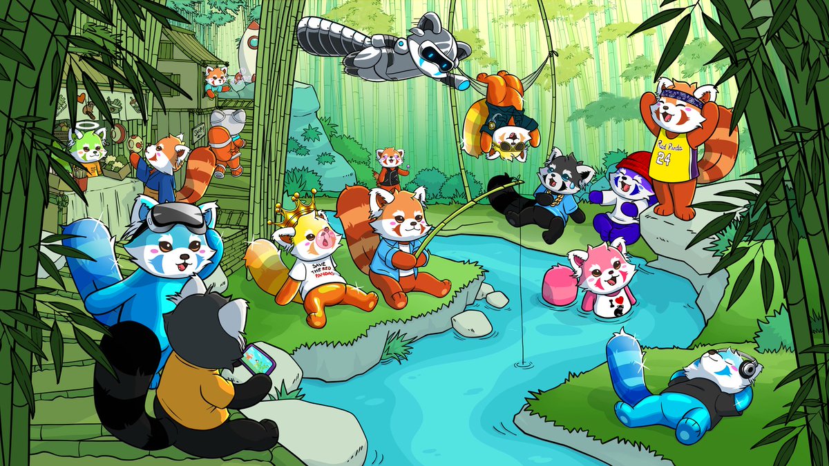 Welcome to the bamboo forest, a mysterious world full of intrigue and adventure. Here, the Red Pandas spend their days vibing and exploring, seeking to unravel the many mysteries of the pandaverse.

Are you ready to join them on their adventures?
discord.gg/redpandasquad

#WAGBAM