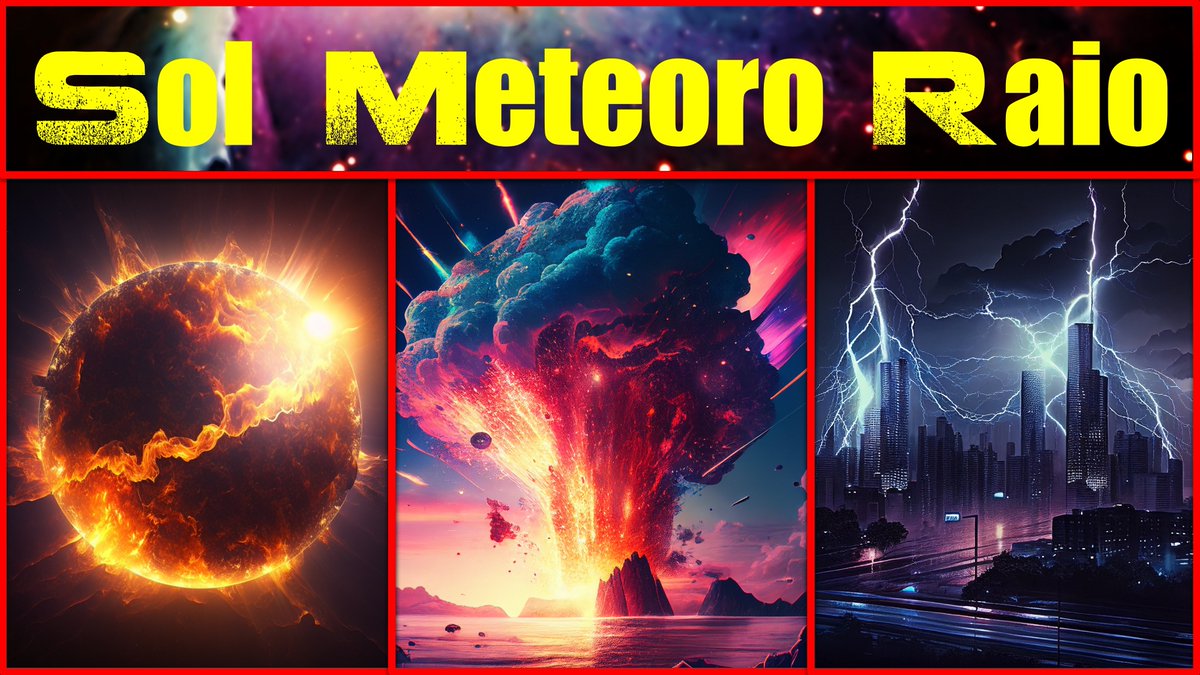 Já saiu o vídeo sobre a parte do Sol que quebrou, o meteoro que explodiu, o raio formando em câmera lenta, e mais, no ciência 002:  youtu.be/pzdECT8Xe_I