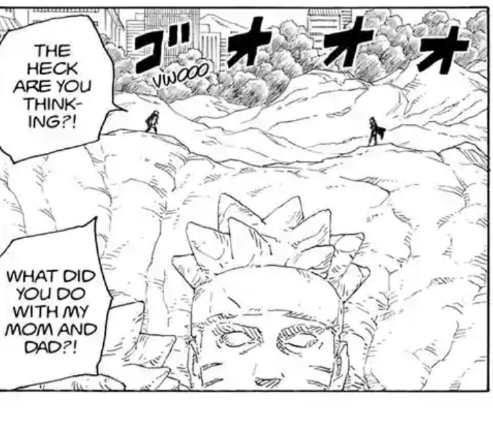 Sasuke and Naruto's battleground was the Valley of the End but Kawaki and Boruto's is Hokage Monument… 